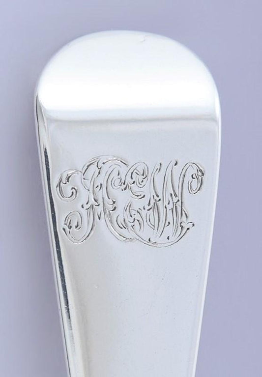 1842 Great set 6 English Victorian Sterling Silver Coffee Tea 5 o'clock Spoons