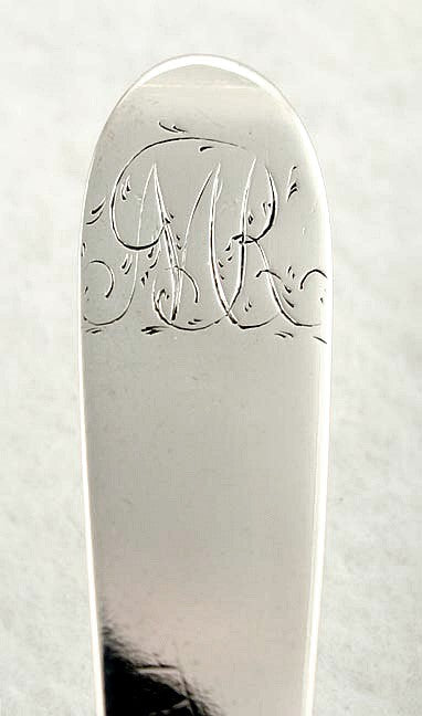 2 J. Shoemaker 1790s Early American Coin Silver Teaspoons