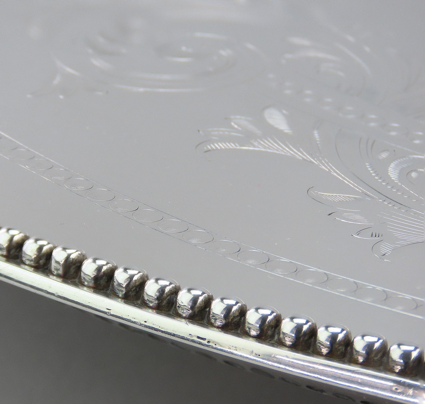 Impressive 1781 English Georgian Sterling Silver Round 18" Serving Tray