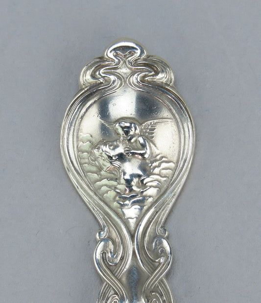 Collectible Unger Bros Sterling Silver Art Nouveau Love's Dream c1904 Teaspoon