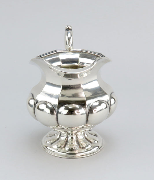 1860 Large Russian 875 Silver Classical Footed 8 fl oz Creamer Pitcher