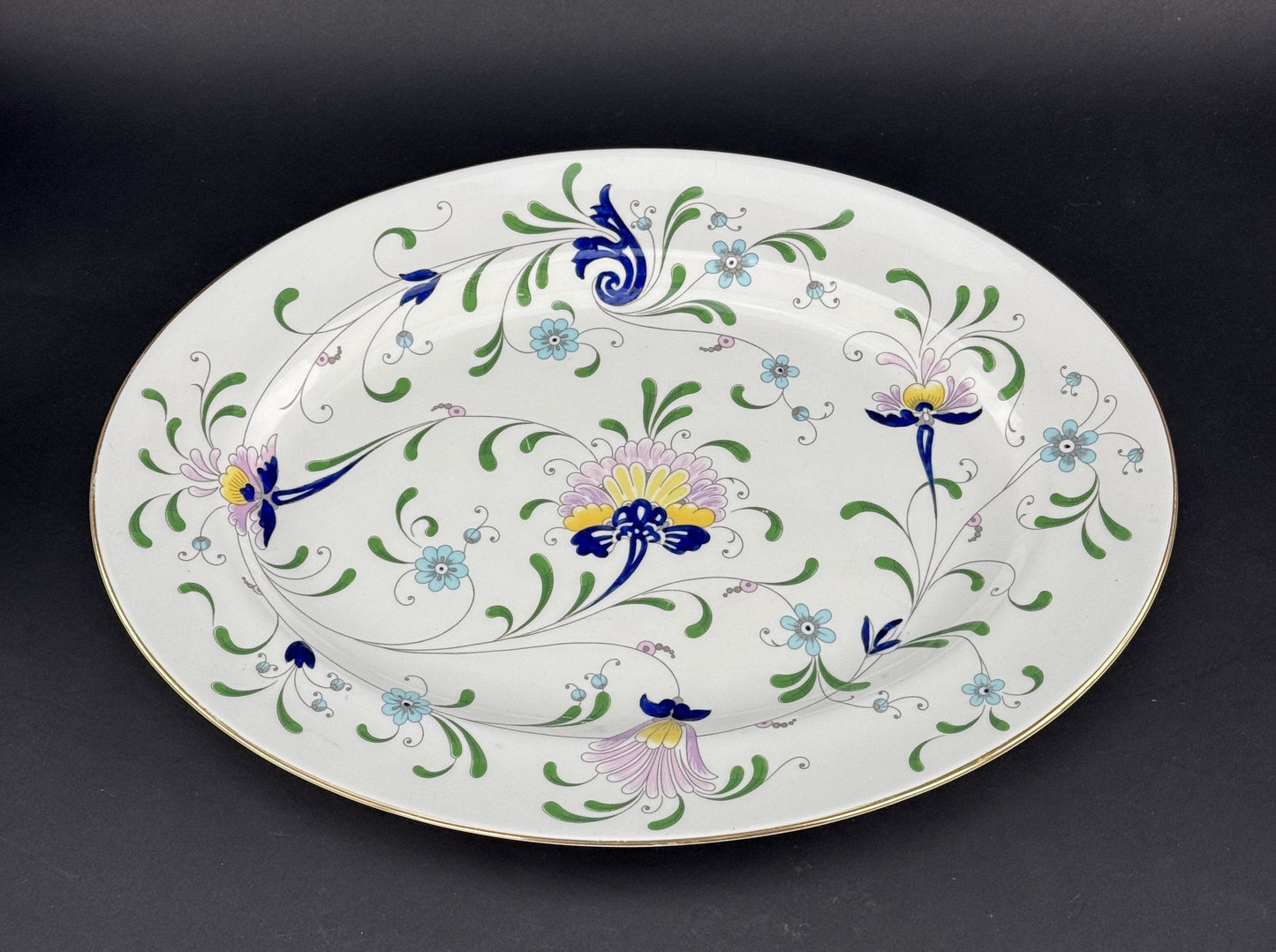 Coalport Pageant Pattern Oval Platter 15.25 x 11.5 Inches
