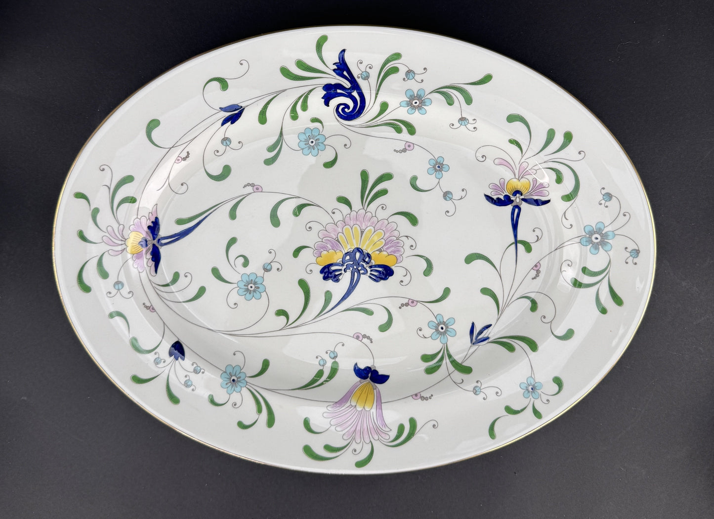 Coalport Pageant Pattern Oval Platter 15.25 x 11.5 Inches