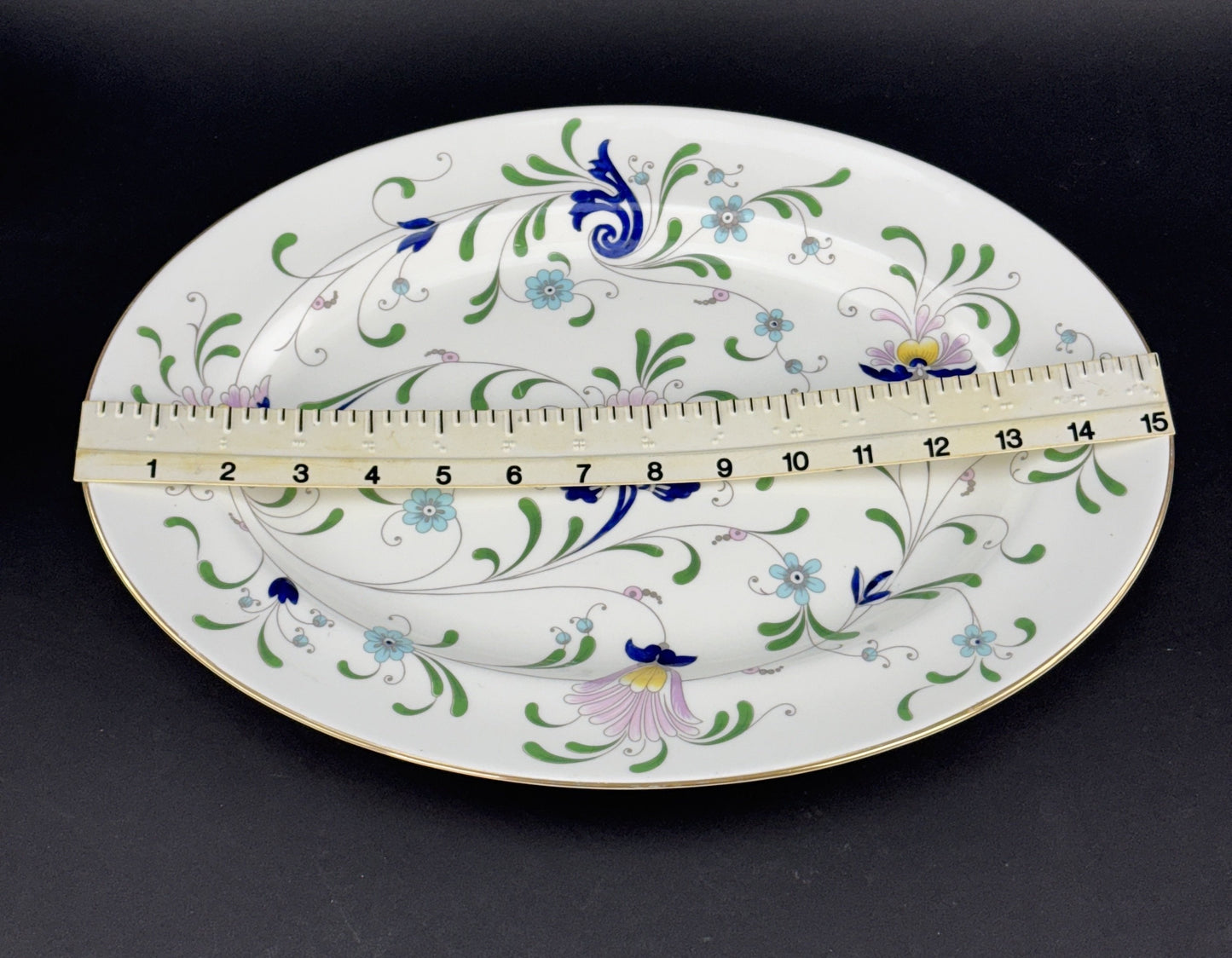 Coalport Pageant Pattern Oval Platter 15.25 x 11.5 Inches