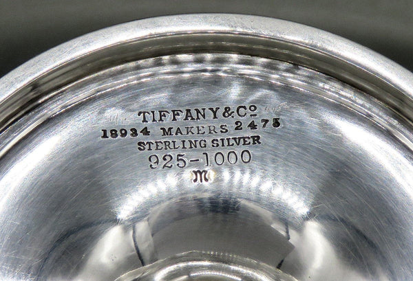 Antique c1920 Tiffany & Co Sterling Silver Tazza Compote Pedestal Dish 'P' Mono