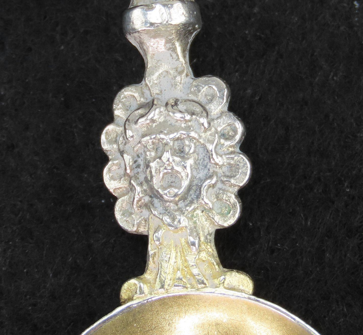 Superb Set 7 Italian 800 Silver Gilt City Souvenir Spoons Vatican Florence
