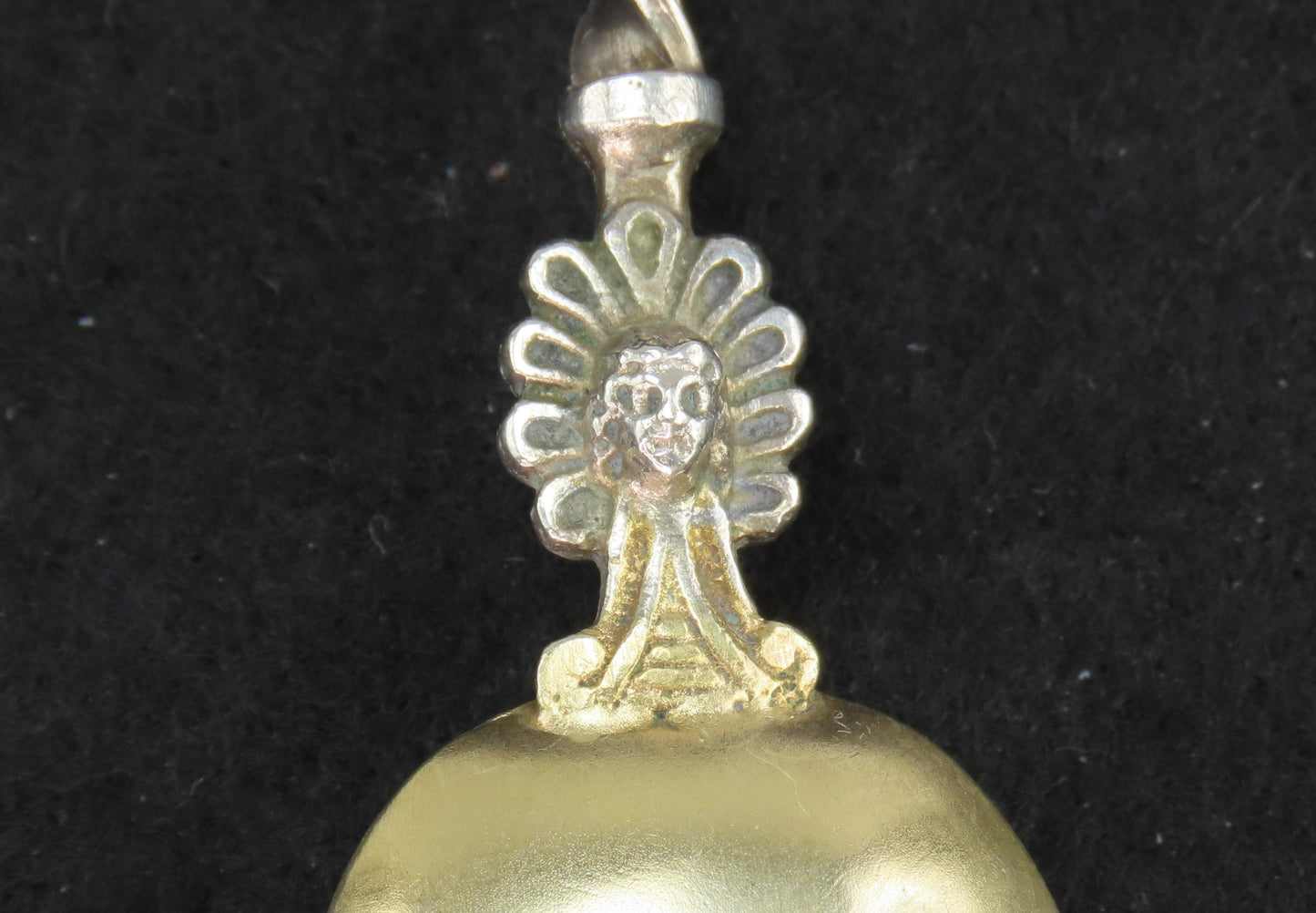 Superb Set 7 Italian 800 Silver Gilt City Souvenir Spoons Vatican Florence