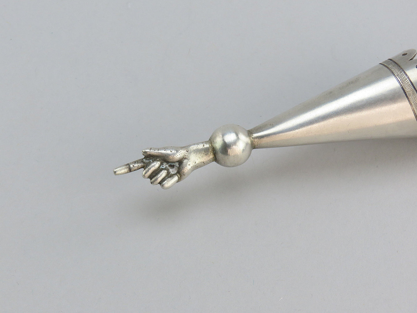 Rare Imperial Russian 1861 84 Silver Yad Torah Pointer St Petersburg Judaica