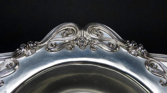 c1900 Frank Whiting Sterling Silver Art Nouveau Double Handle Centerpiece Bowl