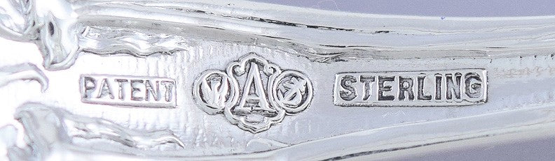 Great set 7 Alvin Sterling Silver Majestic Teaspoons