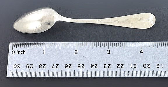 12 19th Century Farrington & Hunnewell Coin Silver Teaspoon
