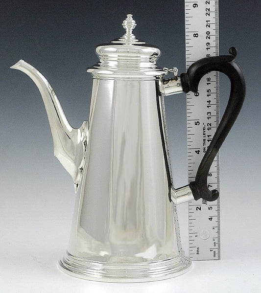Antique 1920s American Currier Roby Sterling Silver Lighthouse Teapot Coffeepot