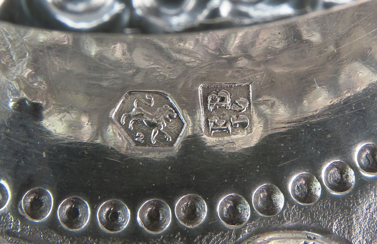 Superb 1912 Dutch 835 Silver Double Handle Pedestal Bowl Chased Windmill Scenes