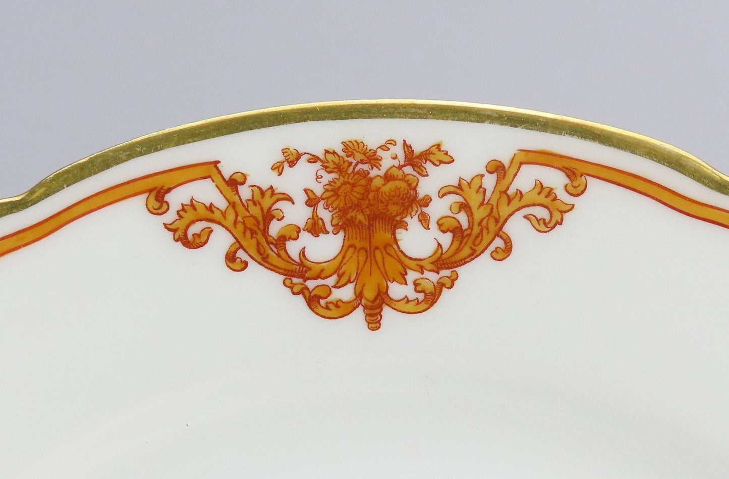 Beautiful 1870s French Porcelain 17 Set Plates Ernie Du Bac Paris 9 1/4 in