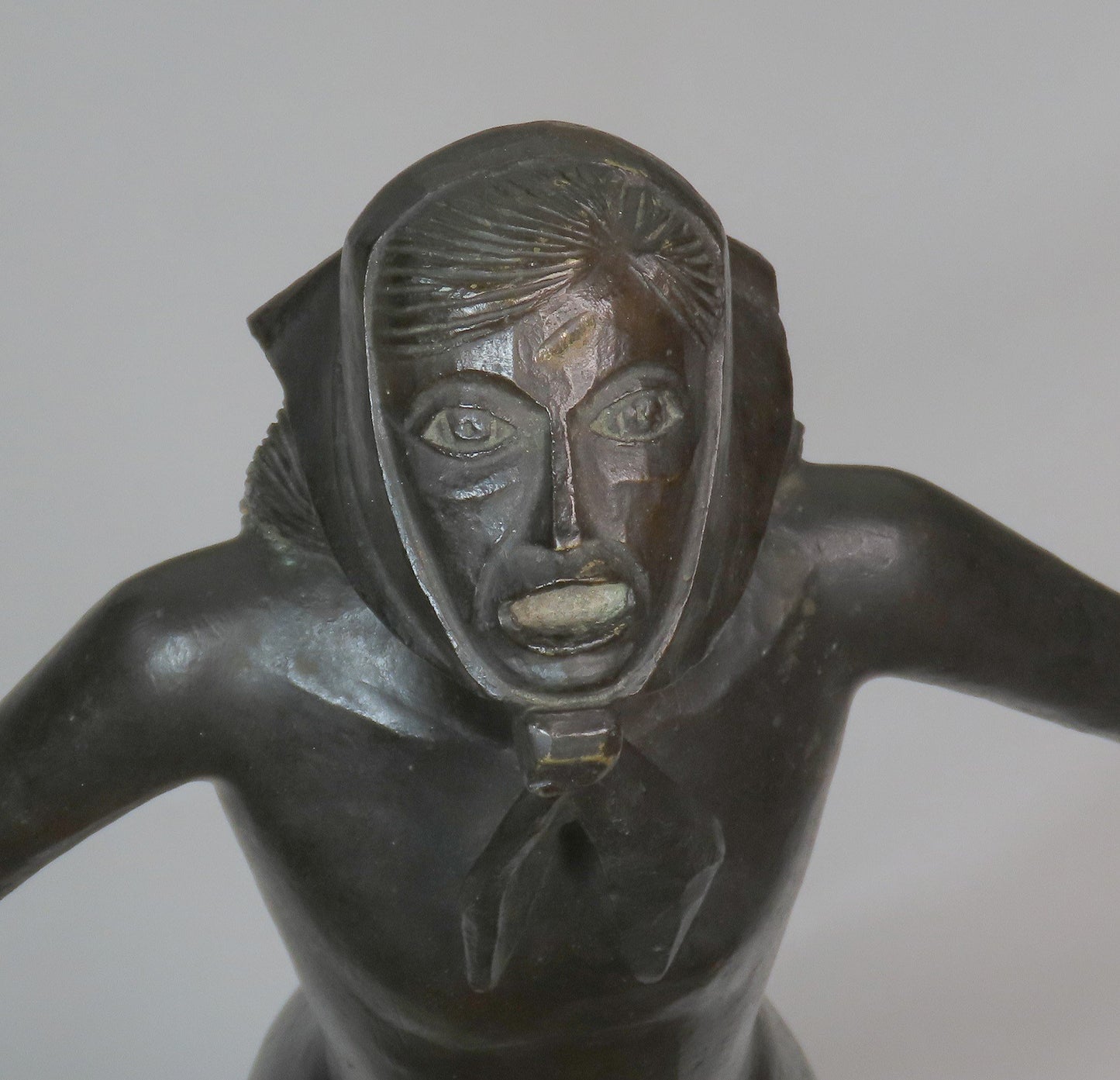 Francois Brochet French Bronze Le Cri The Cry 1968 Numbered 7/8 Statue of Woman