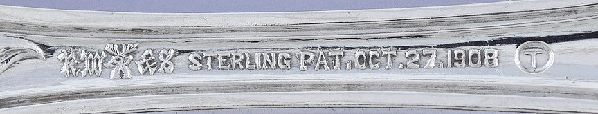 Great set 6 Wallace Sterling Silver Carnation Forks S Mono