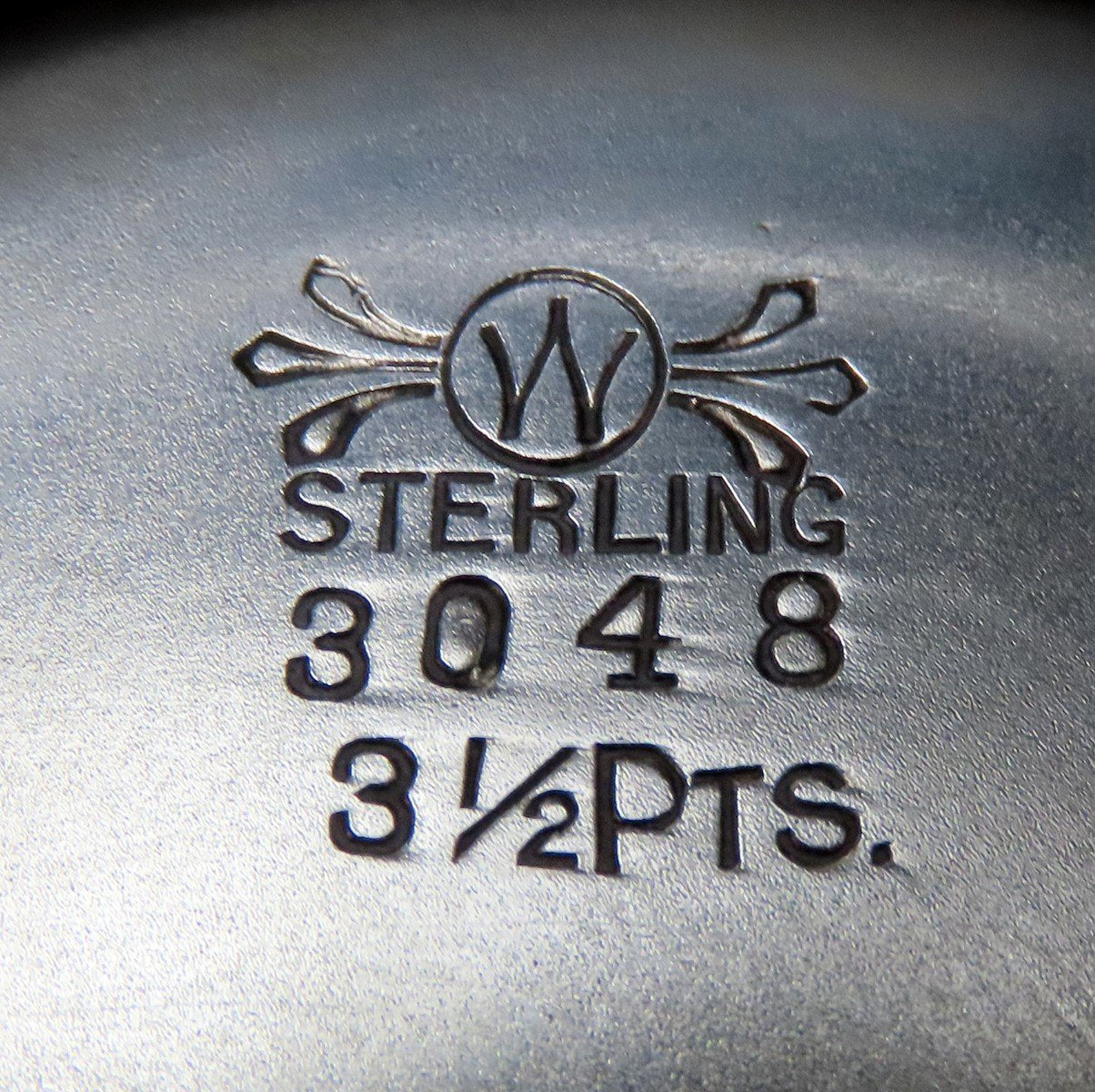 c1900 Frank Whiting Sterling Silver Art Nouveau Double Handle Centerpiece Bowl