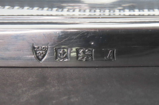 Handsome 1950 Ellis Co English Sterling Silver Table Candlesticks 12 1/4 in