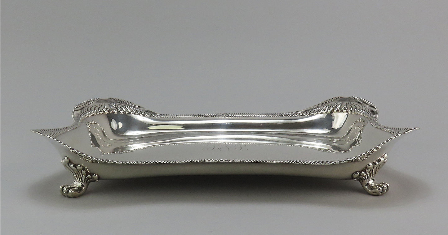 Superb c1891 Tiffany Co Sterling Silver Claw Paw Foot Tray