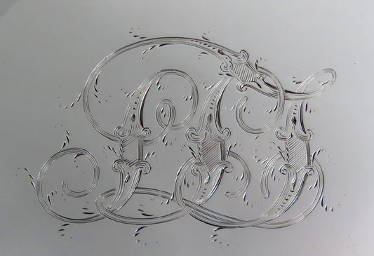 Impressive c1820s J Dixon Sheffield Old Fused Silverplate Serving Tray