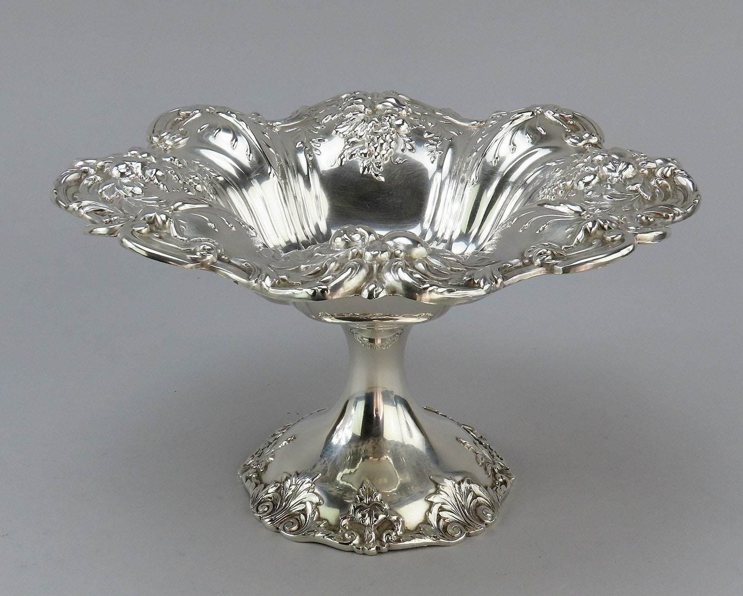 Nice Reed Barton Sterling Silver Francis I Tazza Compote Pedestal Bowl X568 1954