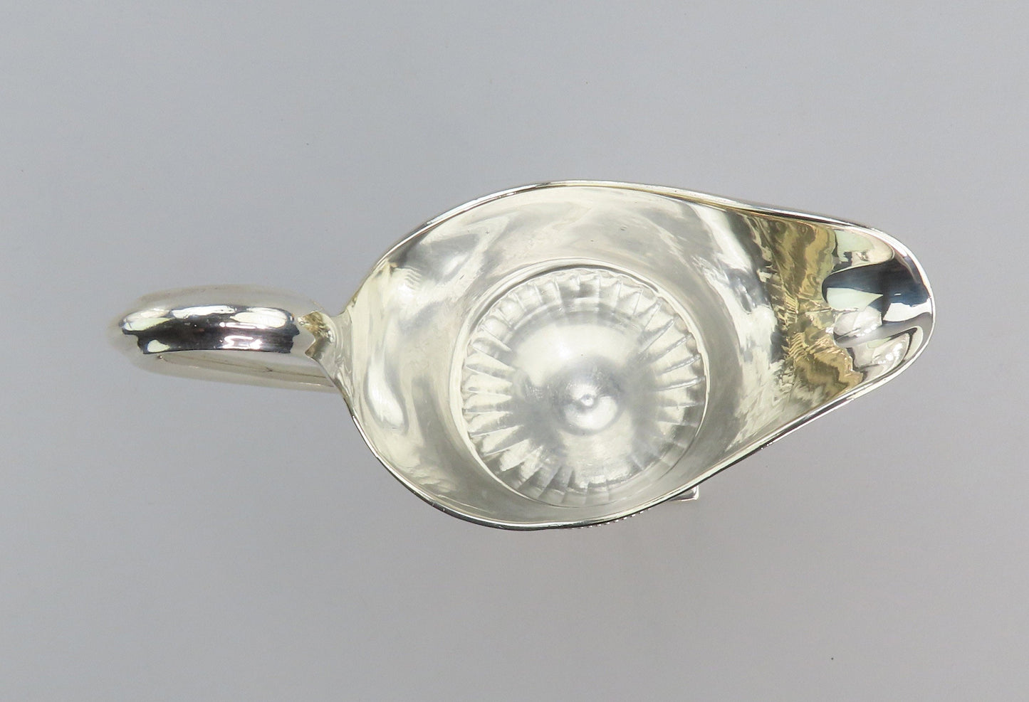 1782 Georgian English Sterling Silver Creamer Beaded Design No Mono 7" Tall