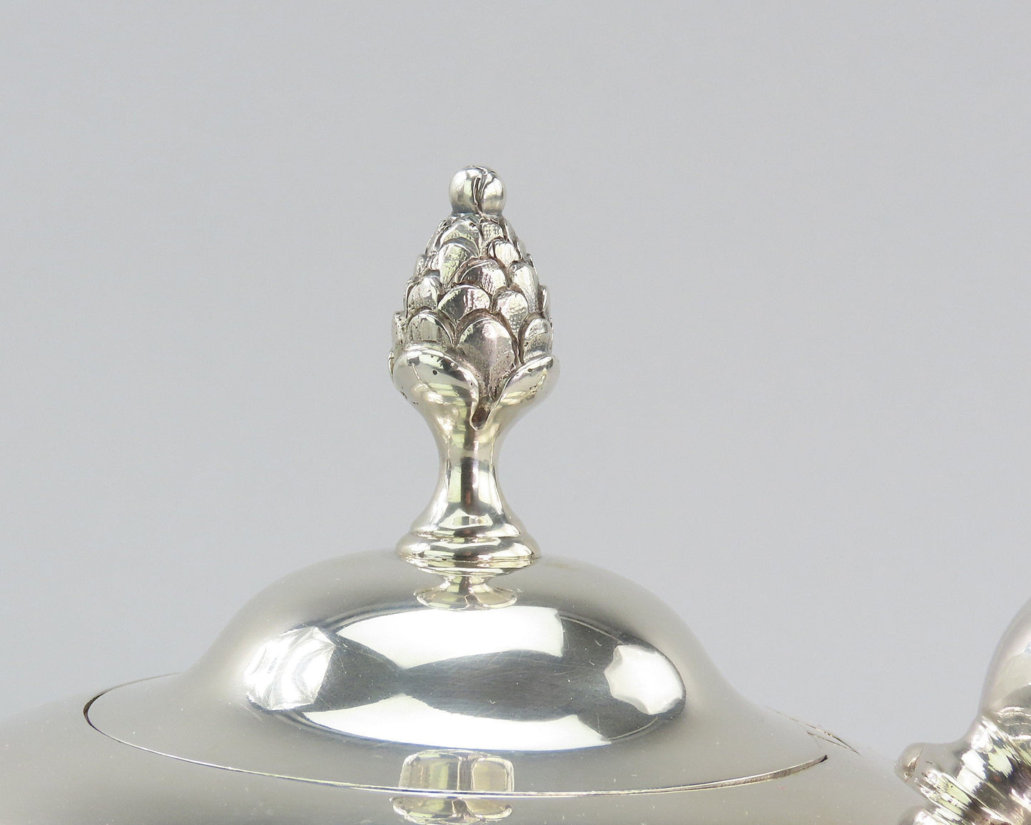1840/50s Elegant Coin Silver Teapot Classical Form Boston Maker No Mono 6 1/2"