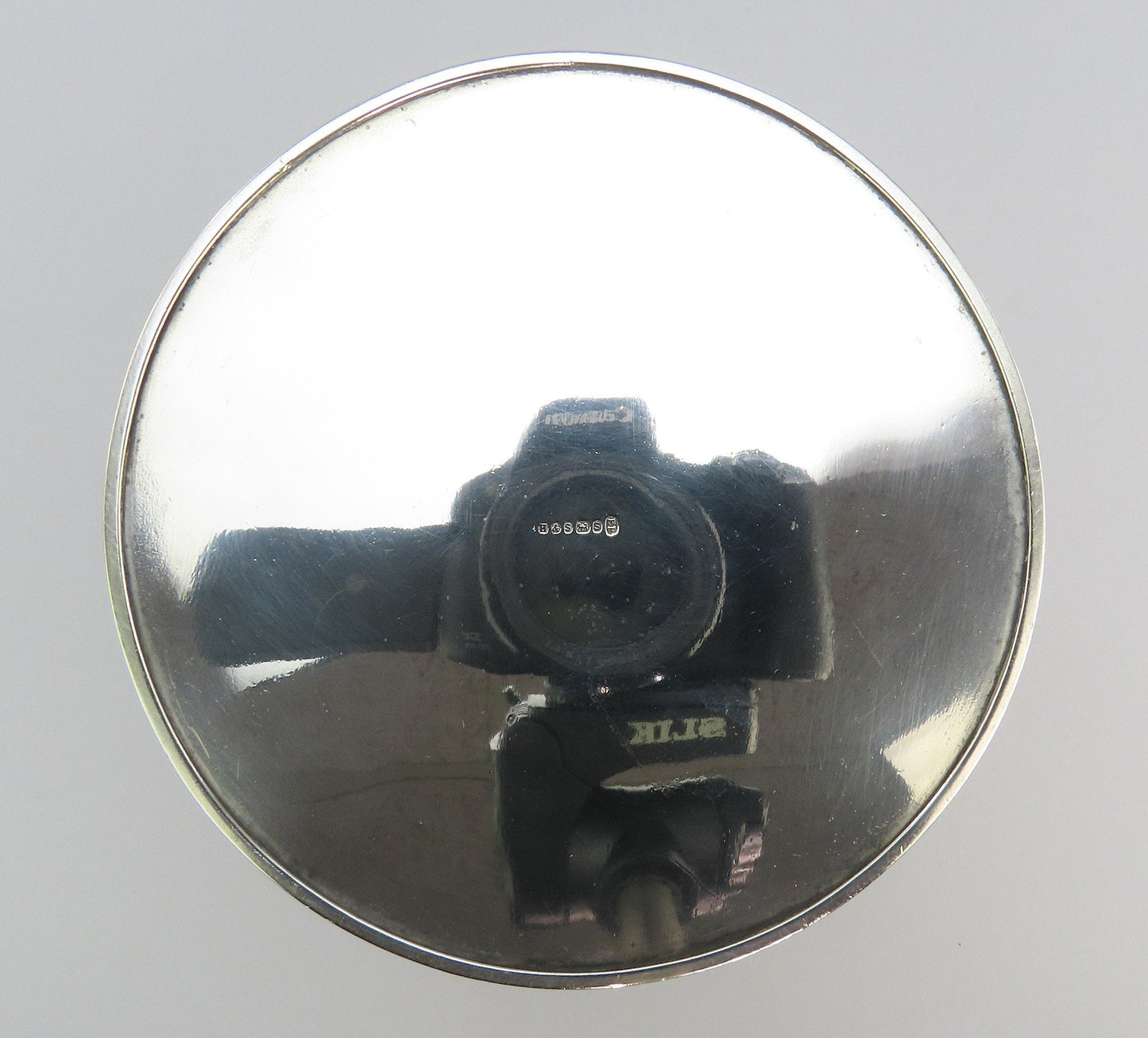 c1890 Beautiful English Silver Plate Biscuit Box Hand Engraved 5 1/4" Tall