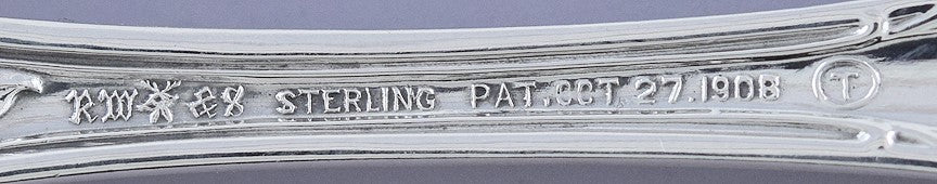 Great set 14 Wallace Sterling Silver Carnation Teaspoons S Mono