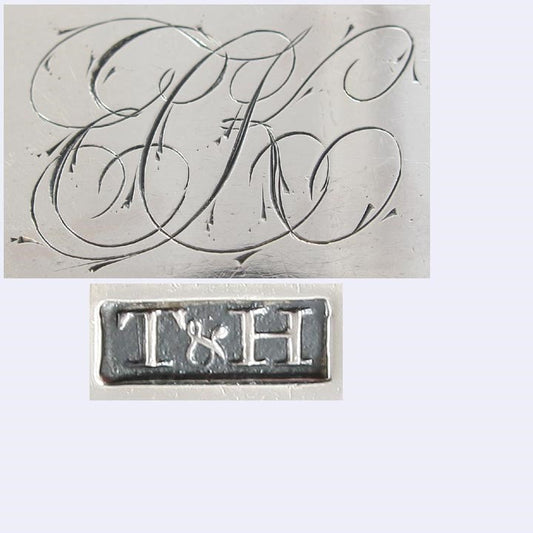 RARE Huge Antique 1808 American Coin Silver Fiddle Soup Punch Ladle