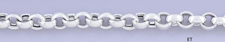 Stylish 18k White & Yellow Gold Toggle Clasp Bracelet w/Sapphire Accents