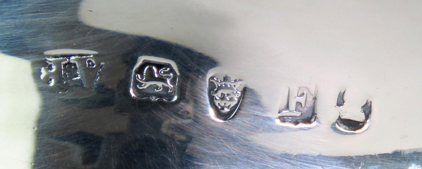Fine 1801 English Georgian Sterling Silver Hand Engraved Helmet Form Creamer