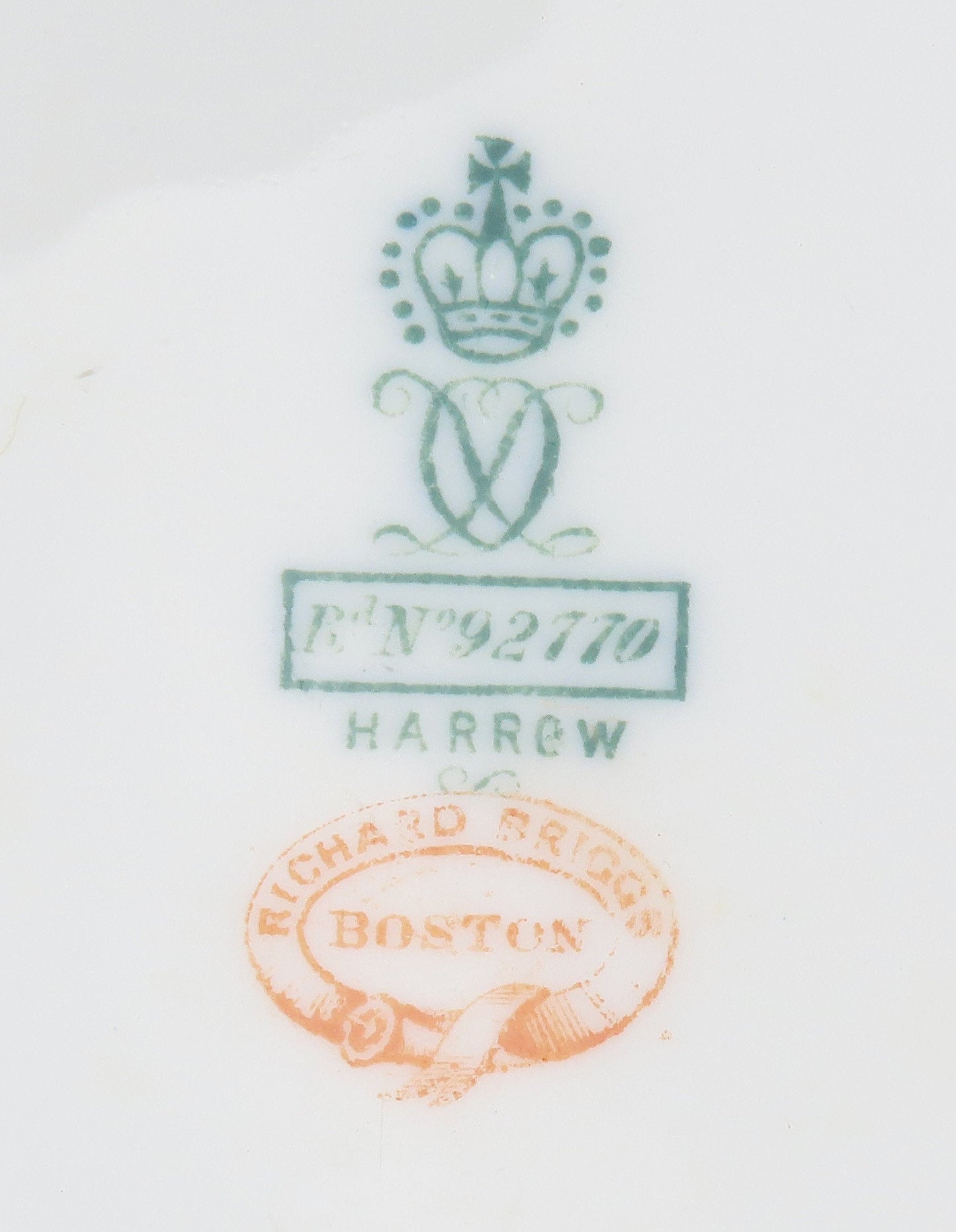 12 Royal Crown Derby Harrow 1888 Luncheon Plates Hand Painted Flowers 8 5/8"