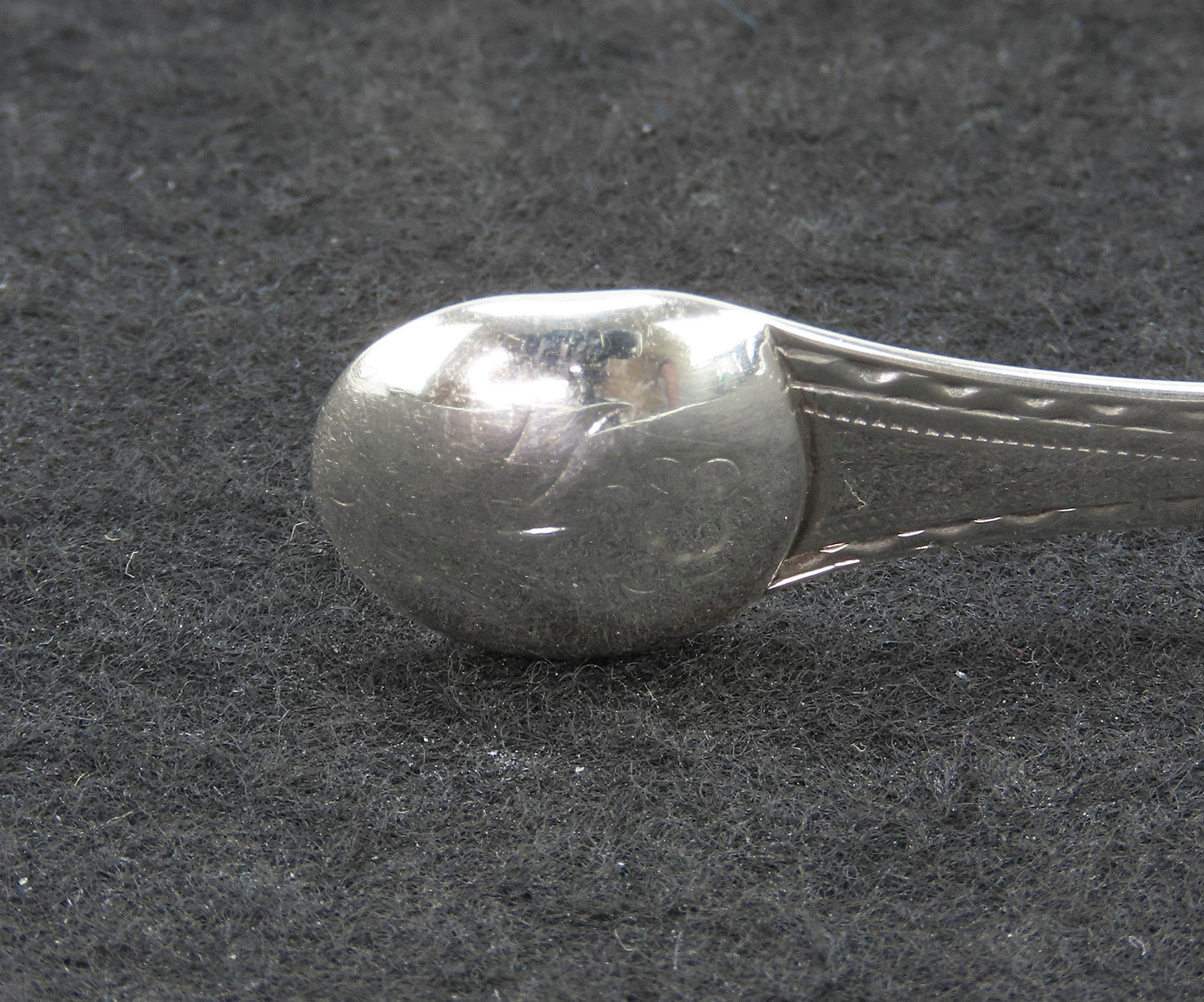 Fine Pair c1820s English Georgian Sterling Silver Bright Cut Sugar Nips Tongs