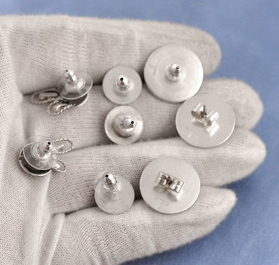 3 Vintage Pairs Sterling Silver Thomae Co Post Stud Earrings