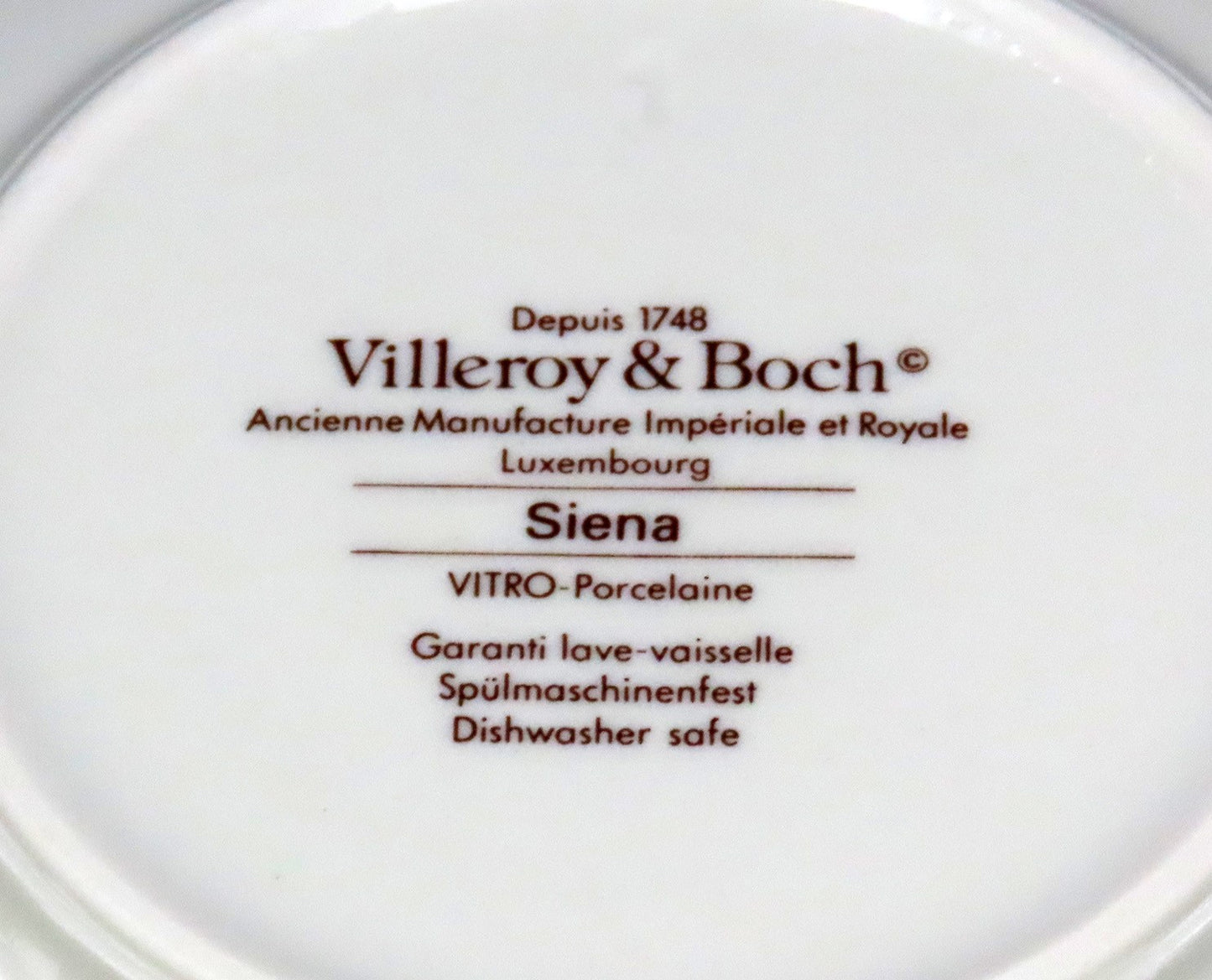 Nice Set 12 Porcelain Soup Cereal Bowls Villeroy and Boch Siena Pattern