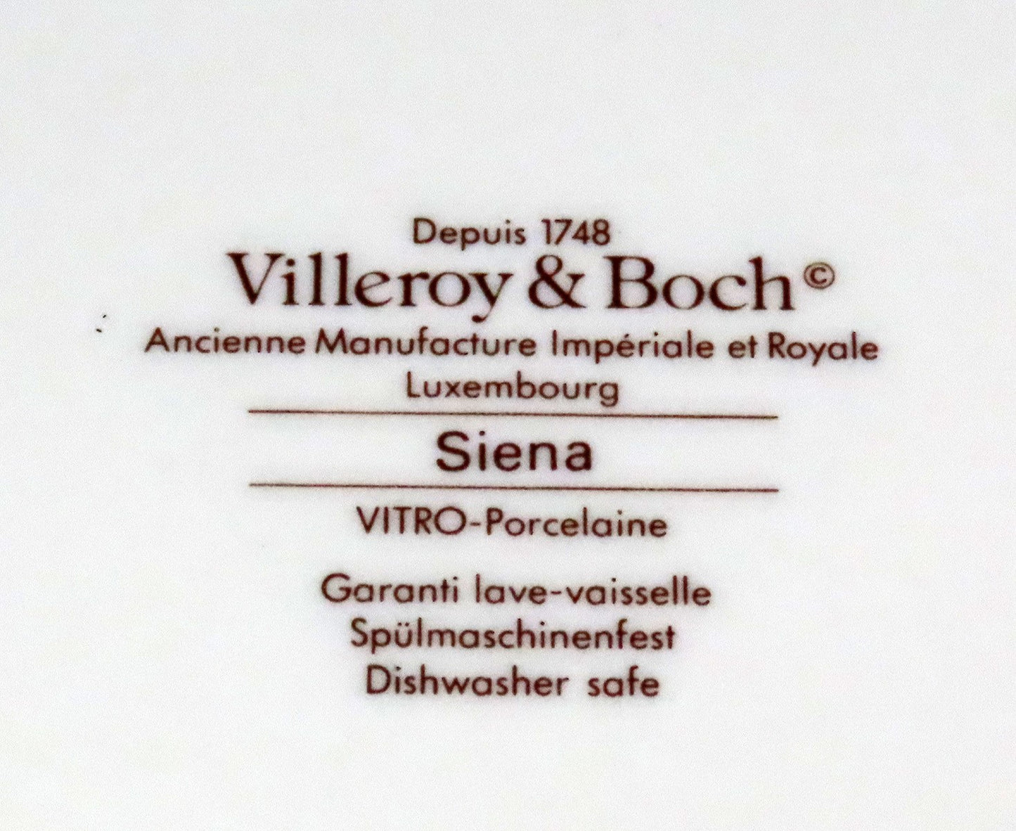 Great Porcelain Round Casserole Vegetable Dish Villeroy and Boch Siena Pattern