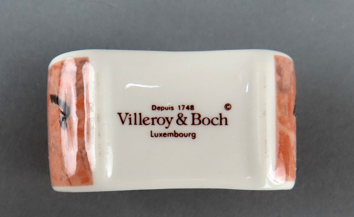Vintage Set 12 Porcelain Napkin Rings Villeroy and Boch Siena Pattern