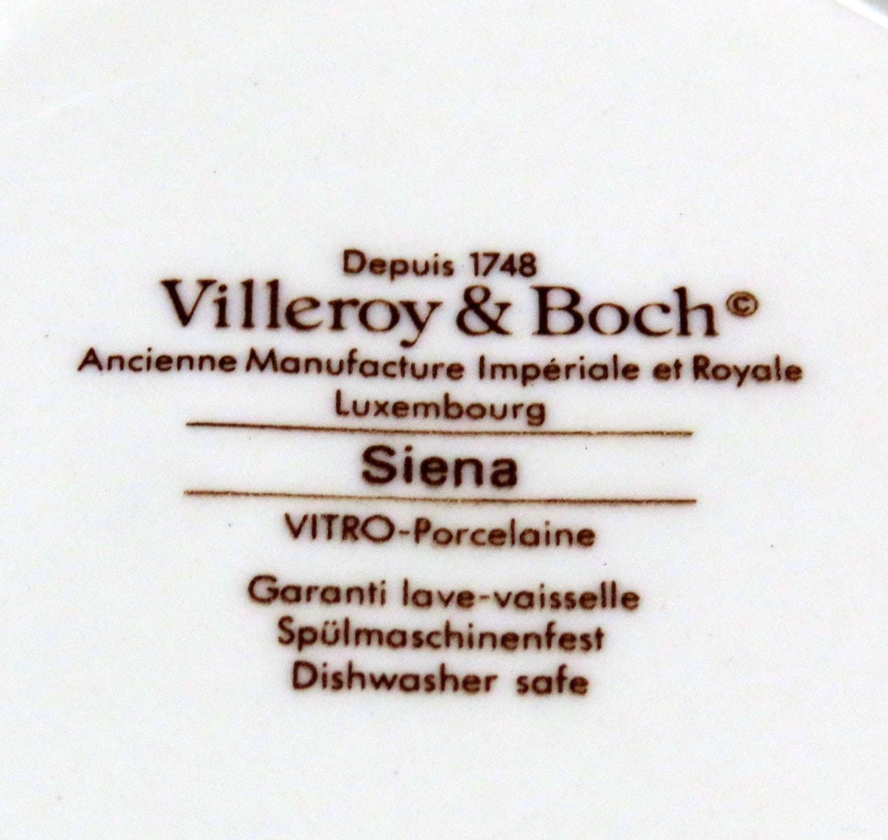 Sweet Set 12 Porcelain Cups and Saucers Villeroy and Boch Siena Pattern
