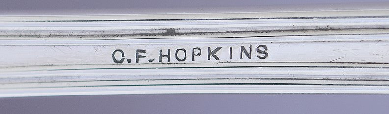 Handsome Frank Smith Sterling Silver Newport Shell Serving Ladle W Mono 10"