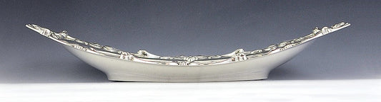 Antique Art Nouveau Sterling Silver Frank Whiting Serving Bowl/Dish 13.25 X 7.5"
