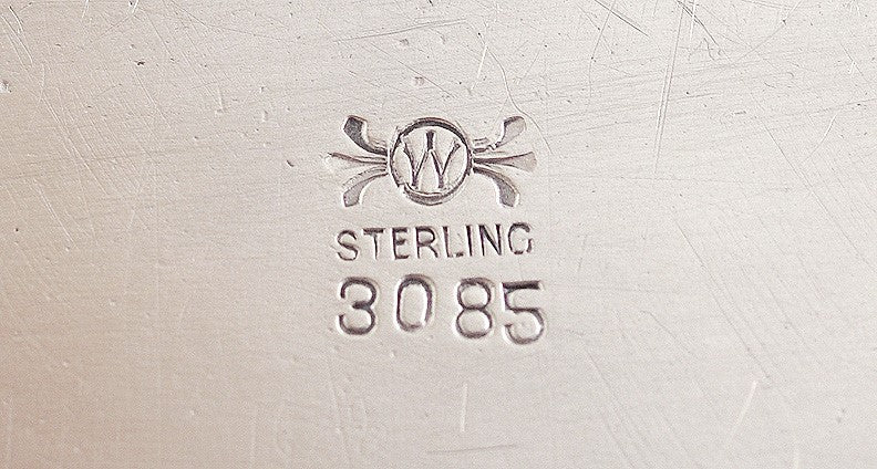 Antique Art Nouveau Sterling Silver Frank Whiting Serving Bowl/Dish 13.25 X 7.5"