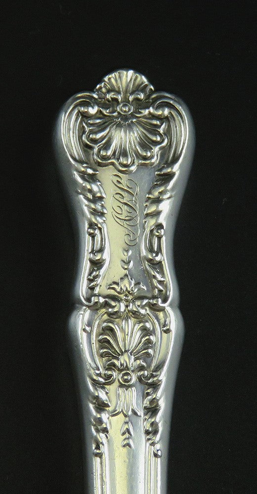 12 Antique Sterling Silver Gorham King George 1894 Dessert Fruit Knives 7 3/8"