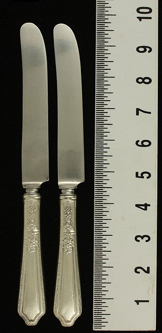 12 Towle D'Orleans 1923 Sterling Silver Dinner Knives 9 5/8"