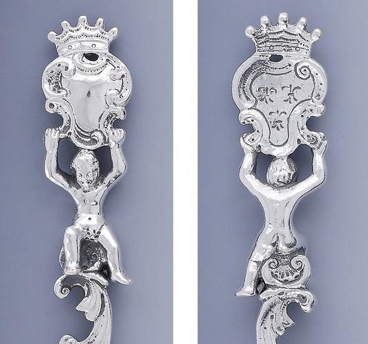 13 Antique Art Nouveau German 800 Silver Flatware Spoons Forks Knives