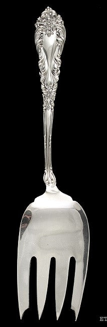 Vintage Amston Athene Sterling Silver Serving Fork 9 1/4" NO MONO