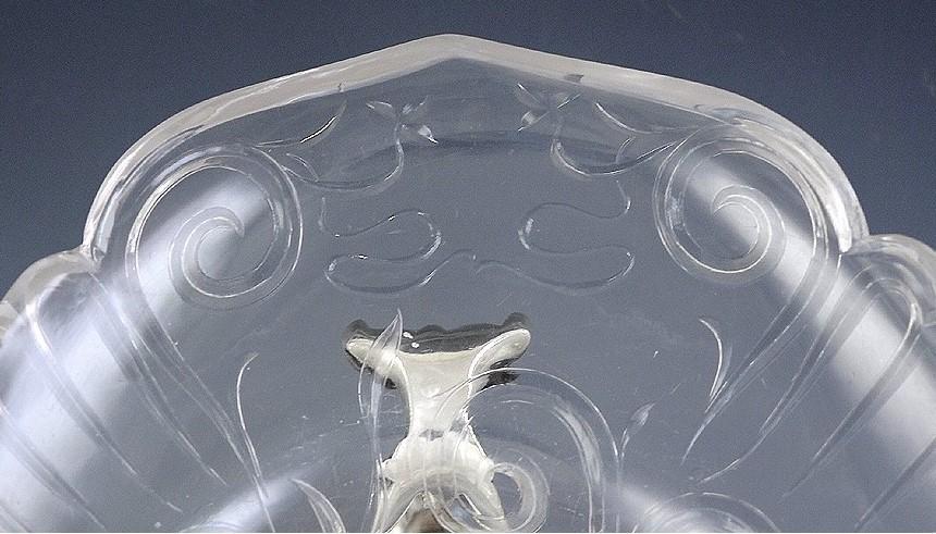 1901 Gorham Huge Athenic Art Nouveau Cut Glass Sterling Silver Bowl