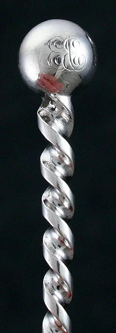 12 Dominick & Haff Twist Handle Sterling Orange Spoons