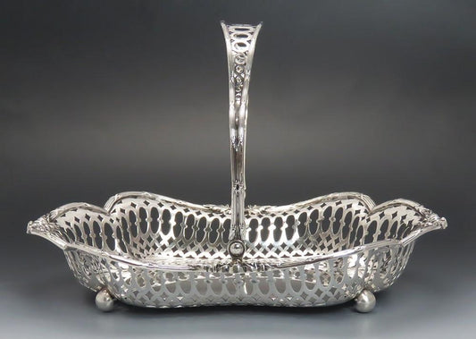 Fine Quality Sterling Silver JE Caldwell Pierced Decorative Basket