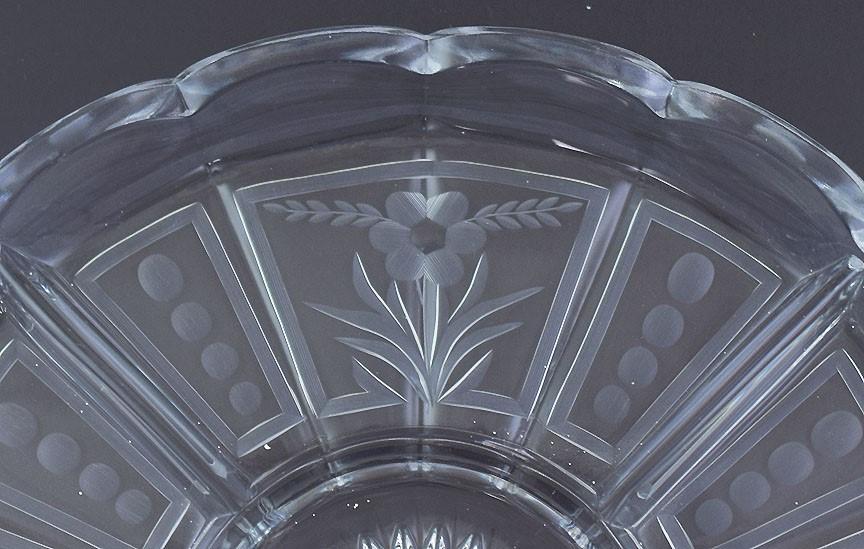 Impressive c1910s-1920s Shreve & Co Sterling Silver & Cut Glass Serving Dish